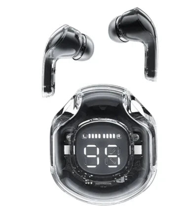 T8 Crystal Wireless Earphones - Transparent (Air 39) - Elvoque