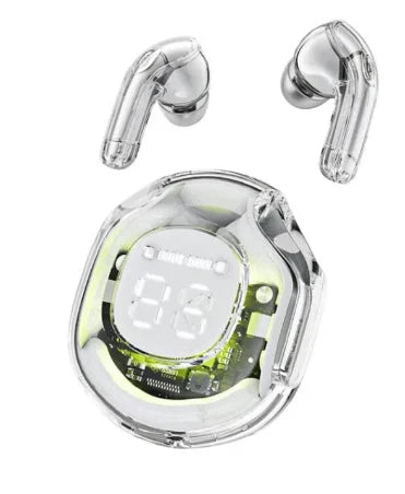 T8 Crystal Wireless Earphones - Transparent (Air 39) - Elvoque